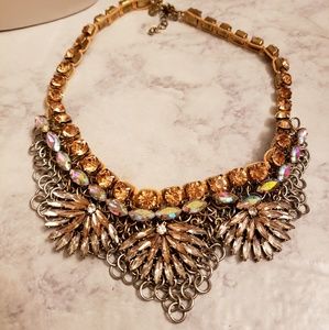 Chandelier Crystal Necklace Flowers New